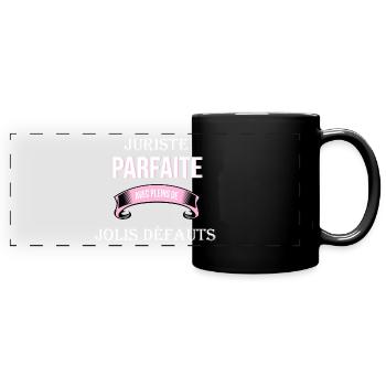 Juriste cadeau humour - Mug panoramique uni - noir - Devant