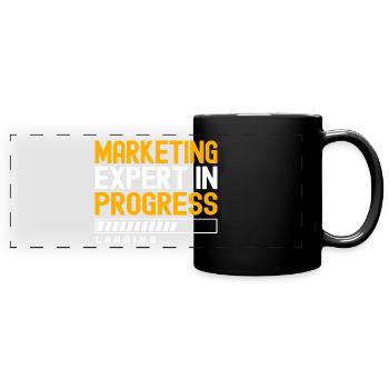 Marketing Manager Expert - Full Colour Panoramic Mug - black - Front
