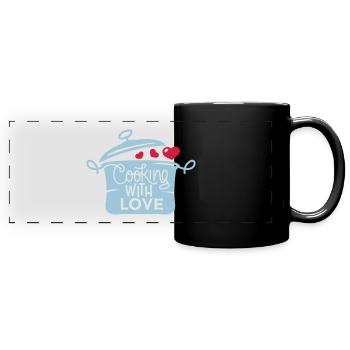 Cuisine de cuisine - Mug panoramique uni - noir - Devant