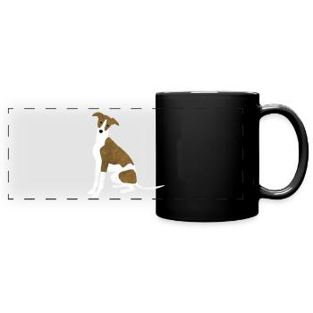 Whippet - Mug panoramique uni - noir - Devant