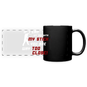 Keep Your Distance - Full Colour Panoramic Mug - black - Front