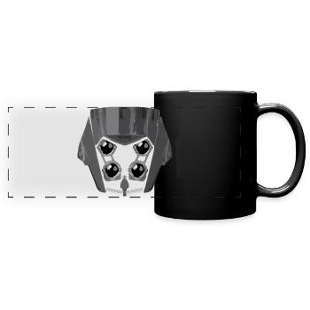 Tenere Gesicht - Panorama-Tasse farbig - Schwarz - Vorne