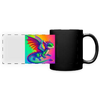 dragon - Full Colour Panoramic Mug - black - Front