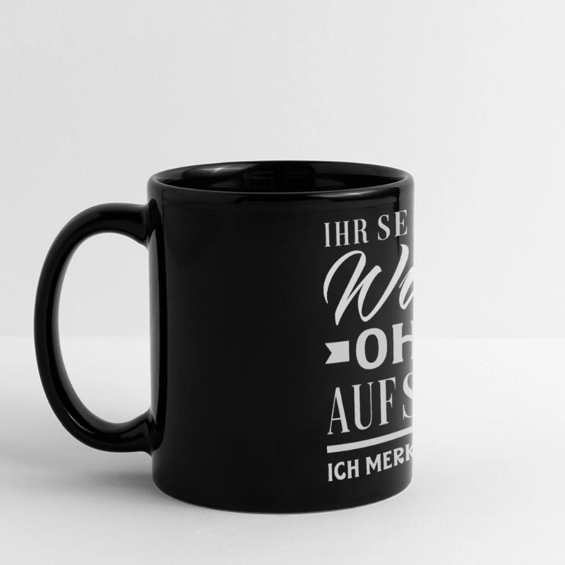 Again without supervision – sarcasm Full Colour Panoramic Mug