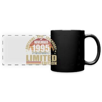 November 1995 Limited Edition Retro November 1995 - Panorama-Tasse farbig - Schwarz - Vorne