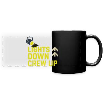 Theatre Technology Crew Stage Technician Sound - Full Colour Panoramic Mug - black - Front