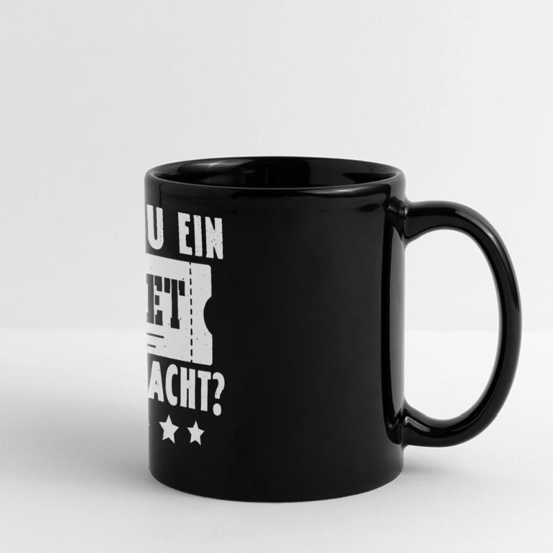 Science Coder HAST DU EIN TICKET AUFGEMACHT LUSTIG Panorama-Tasse farbig