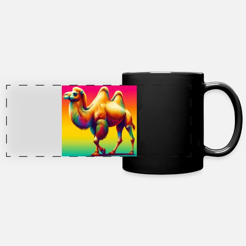 camel - Full Colour Panoramic Mug - black