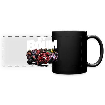 ET BOUM - Mug panoramique uni - noir - Devant