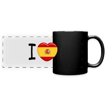 I love Espana - Mug panoramique uni - noir - Devant