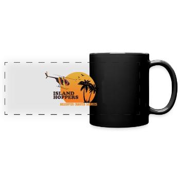 Island Hoppers - Panorama-Tasse farbig - Schwarz - Vorne