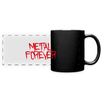 Metal Forever - Full Colour Panoramic Mug - black - Front