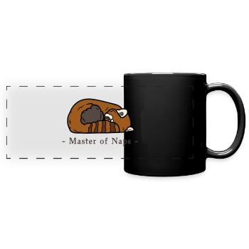 Master of Naps - Full Colour Panoramic Mug - black - Front