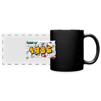 Best of 1986 Graffiti – 39 ans d’Urban Attitude - Mug panoramique uni - noir - Devant