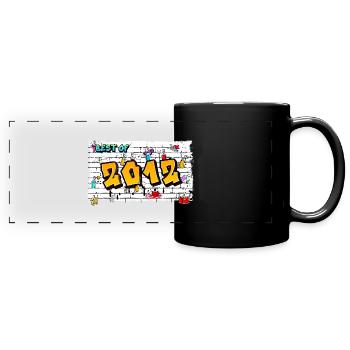 Street Rebel 2012 Graffiti – 13 Years of Raaw - Full Colour Panoramic Mug - black - Front