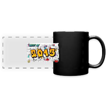 Rebel Roots 2013 Graffiti – 12 Jahre Urban Edge - Panorama-Tasse farbig - Schwarz - Vorne