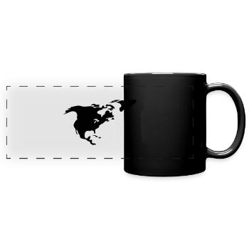 North America - Full Colour Panoramic Mug - black - Front
