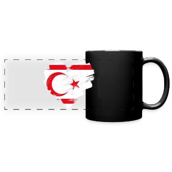 Northern cyprus - Full Colour Panoramic Mug - black - Front
