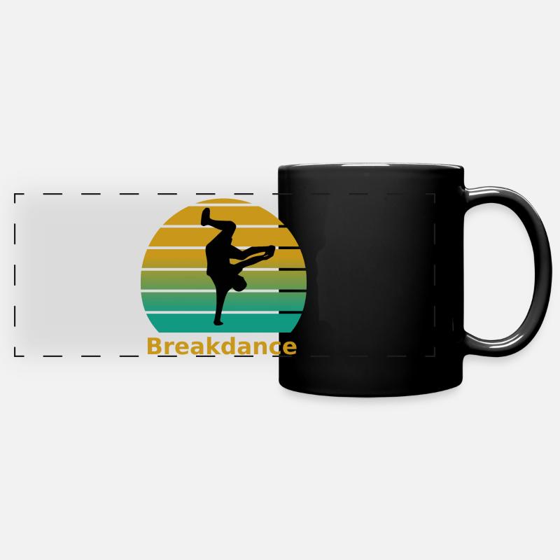 Breakdance - Full Colour Panoramic Mug - black
