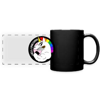 hell unicorn - Full Colour Panoramic Mug - black - Front