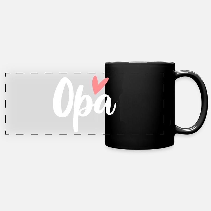 OPA - Panorama-Tasse farbig - Schwarz