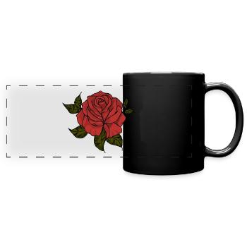 pink - Full Colour Panoramic Mug - black - Front