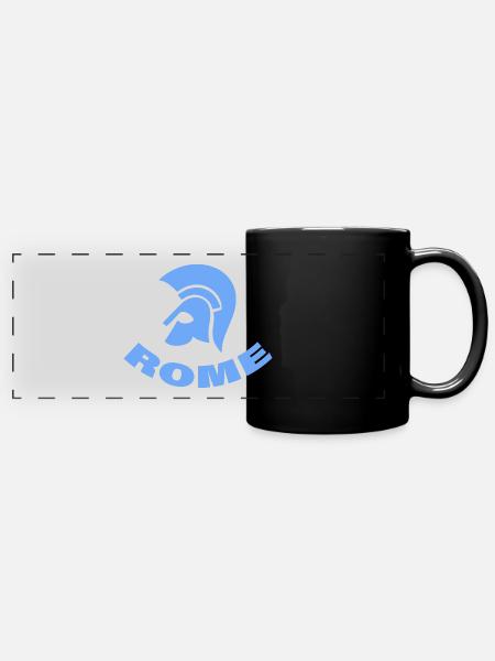 ROME - Panorama-Tasse farbig - Schwarz