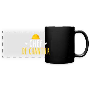 Site Manager - Full Colour Panoramic Mug - black - Front