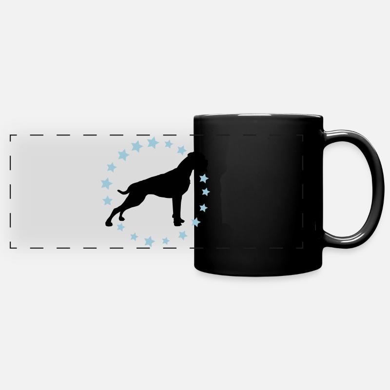 Boxer Zodiac 2 color - Full Colour Panoramic Mug - black