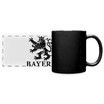 Bayern - Panorama-Tasse farbig - Schwarz - Vorne
