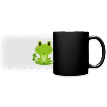 Frog - Full Colour Panoramic Mug - black - Front