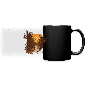 Japan Style - Full Colour Panoramic Mug - black - Front