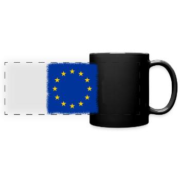 Europe - Mug panoramique uni - noir - Devant