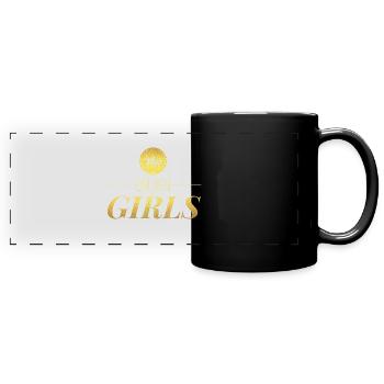 Les filles d'or - Mug panoramique uni - noir - Devant