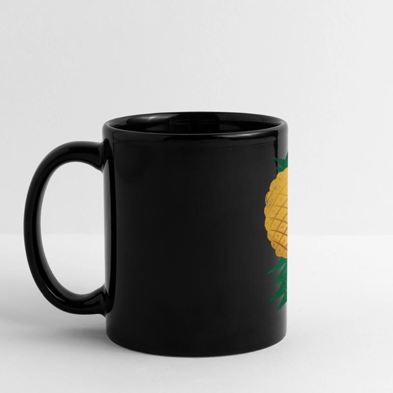 Upside Down Pineapple Fruit Lover Gift Idea Full Colour Panoramic Mug