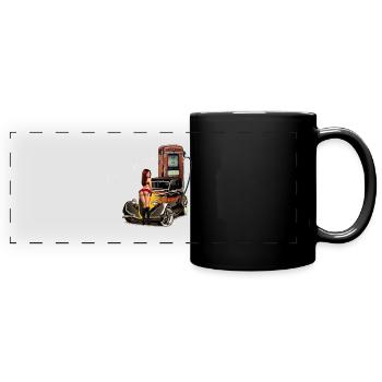 Hot Rod Glam Auto Print - Mug panoramique uni - noir - Devant