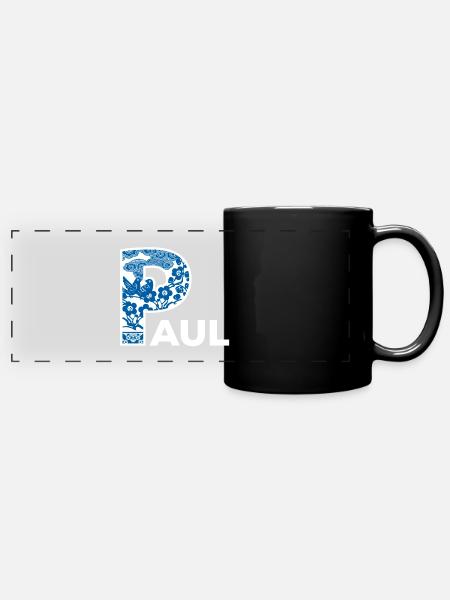 Paul - Panorama-Tasse farbig - Schwarz