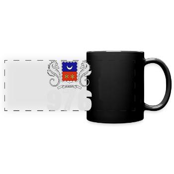 MAYOTTE - Mug panoramique uni - noir - Devant