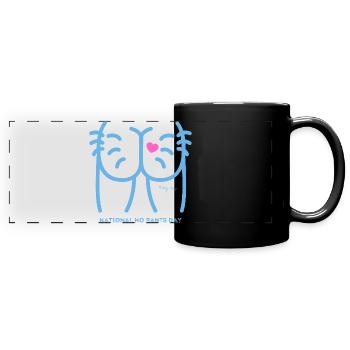Journée nationale sans pantalon Joues de fesses - Mug panoramique uni - noir - Devant