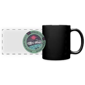 Apollo Gagarin Space Russia Astronaut - Full Colour Panoramic Mug - black - Front
