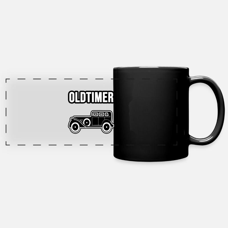 Vintage car - Full Colour Panoramic Mug - black