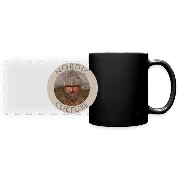 Viking nordique / Hans Strom Suède - Mug panoramique uni - noir - Devant