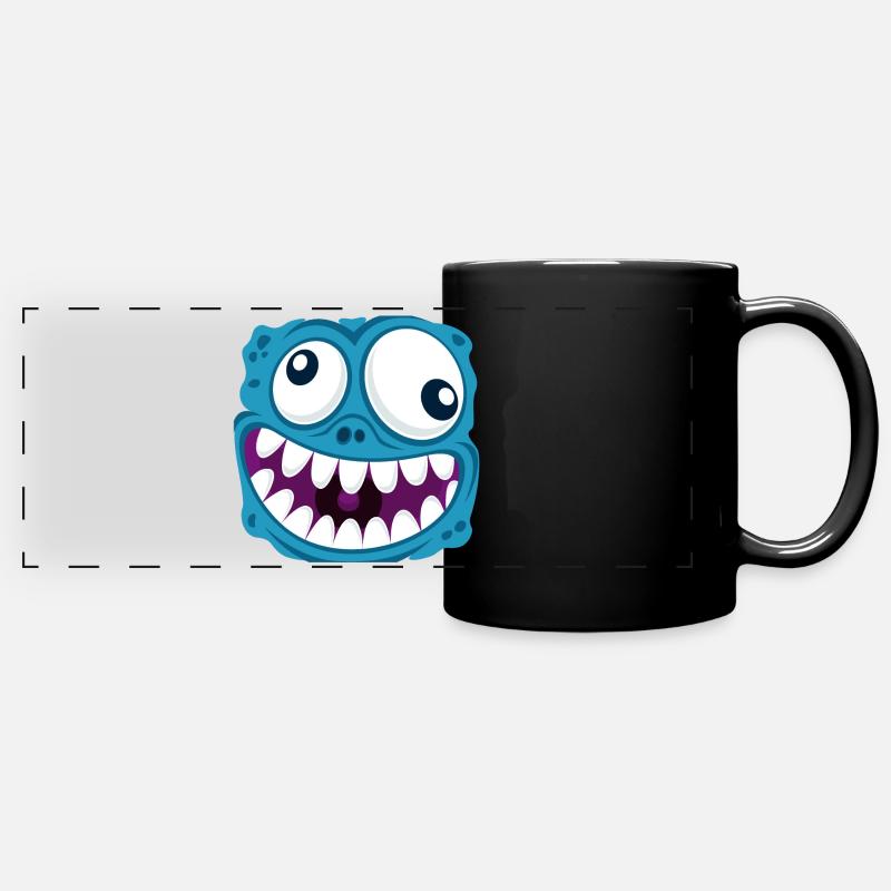 funny face - Full Colour Panoramic Mug - black