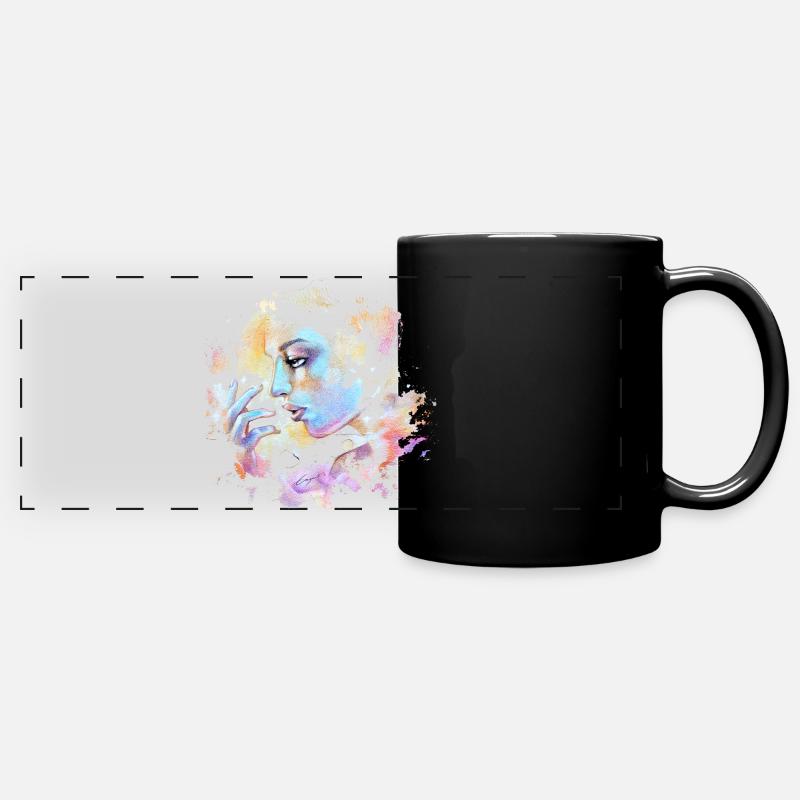 NEBULA DREAM - Full Colour Panoramic Mug - black