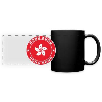 Hong Kong - Full Colour Panoramic Mug - black - Front