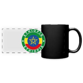 Ethiopia - Full Colour Panoramic Mug - black - Front