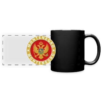 Montenegro - Panorama-Tasse farbig - Schwarz - Vorne