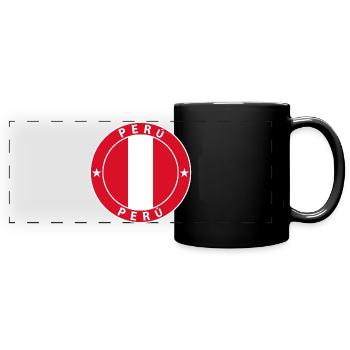 Peru - Full Colour Panoramic Mug - black - Front