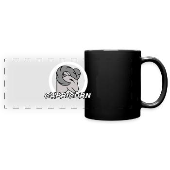 Horoscope Capricorne Signe du zodiaque Astronomie - Mug panoramique uni - noir - Devant