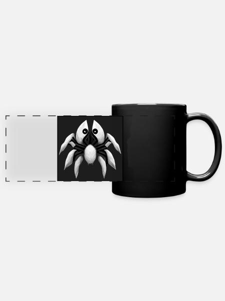 Spinne C.C - Panorama-Tasse farbig - Schwarz